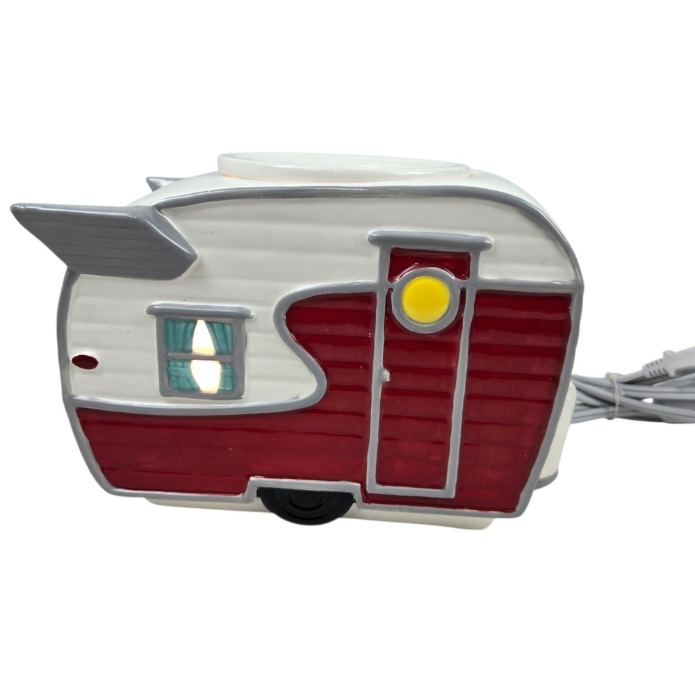 Scentsy Road Less Traveled Retro Camper Electric Wax Warmer RETIRED WORKS VGC‎